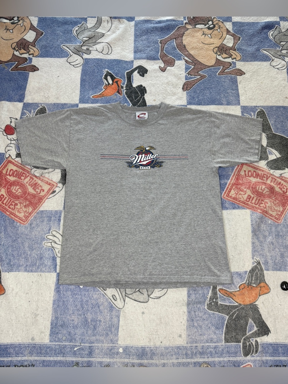 Vintage miller lite beer tee